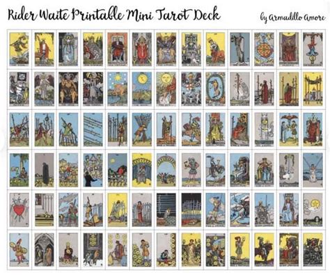 Free Printable Tarot Cards