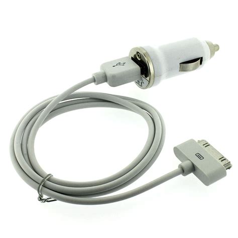 Car Charger Adapter + USB Cable for Apple iPhone 4 4G 4S iPod Touch | eBay
