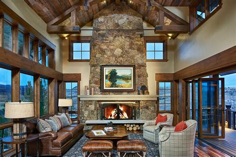 Rustic ranch house in Colorado opens to the mountains