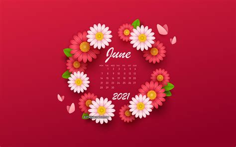 June 2021 Calendar Wallpapers - Top Free June 2021 Calendar Backgrounds - WallpaperAccess