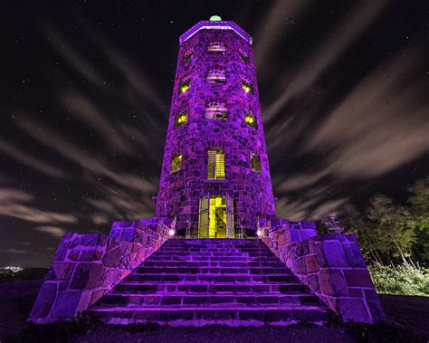 prince purple - minnesota duluth engler tower - night star… | Flickr