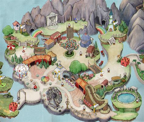 Cuphead's World 2 - Inkwell Isle (Screenshots Stitched Together ...