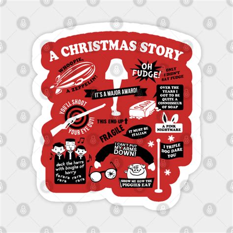 Christmas Story Quotes - A Christmas Story Movie - Sticker | TeePublic