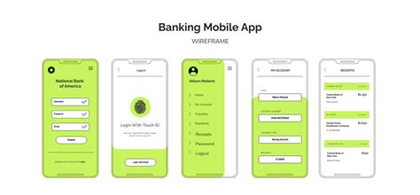 Banking Mobile App Wireframe Template | Visme