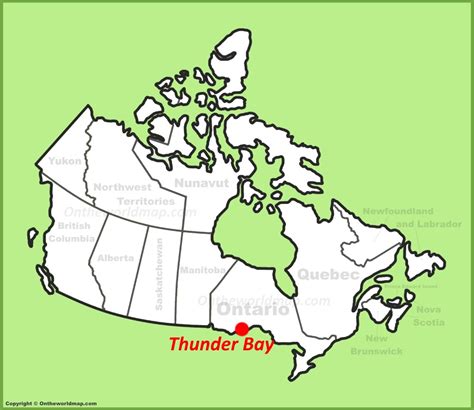 Thunder Bay Map | Ontario, Canada | Detailed Maps of Thunder Bay