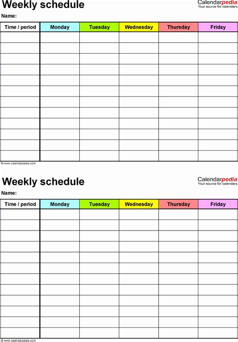 Excel Work Schedule Template Free Of 10 How to Create Daily Work ...