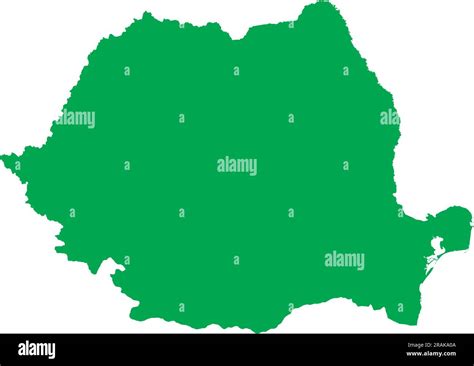 GREEN CMYK color map of ROMANIA Stock Vector Image & Art - Alamy