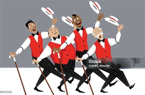 Barbershop Quartet Stock Illustration - Download Image Now - Singing ...