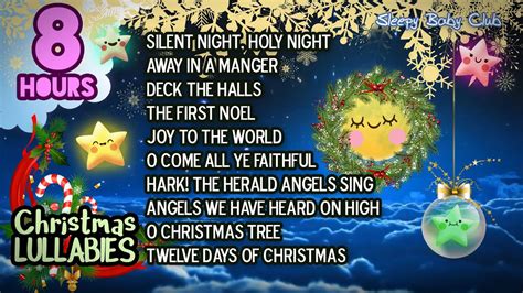 🟡[10 Songs] Christmas Lullabies Collection 🎄 Music for Babies to go to sleep - 8 hours - YouTube