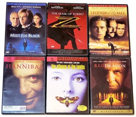 HANNIBAL, SILENCE OF The Lambs, Red Dragon, Meet Joe Black, Mask Of Zorro &..DVD $12.04 - PicClick