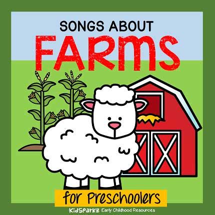 Songs and rhymes about farm animals for preschool Pre-K and Kindergarten. - KIDSPARKZ