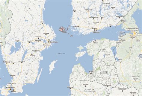 Country Map of Aland Islands