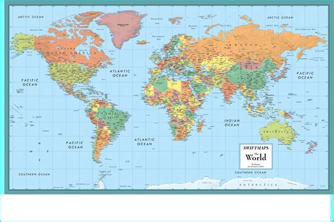 Rand Mcnally World Wall Map M Series 32x50 Frame Edition - map : Resume Examples #nO9bMbN24D