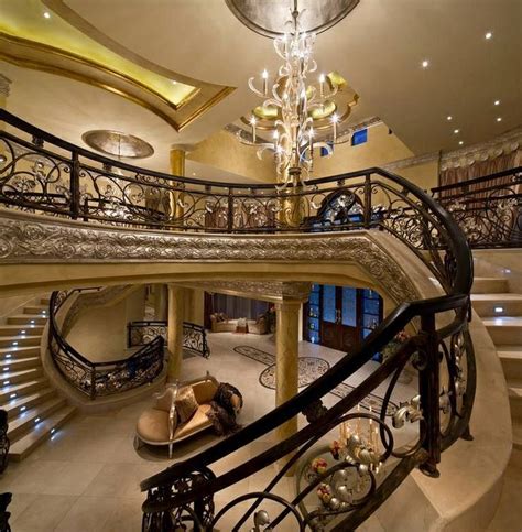 Amazing grand staircase in a mega mansion, South Africa | Mansions ...