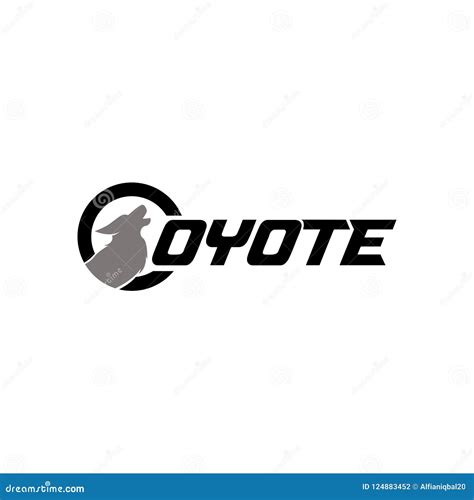 Coyote Logo Template Vector Icon Illustration Design. Coyote Howling ...