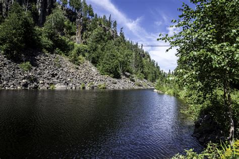 Canyon River and far bridge in Eagle Canyon, Ontario image - Free stock photo - Public Domain ...