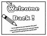 Welcome Back Coloring By Teacherhelperbiz  Teachers Pay sketch template