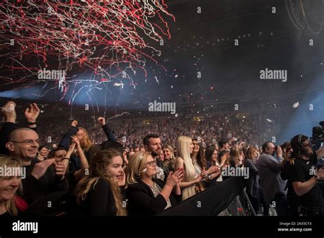 23.03.2018., Zagreb - Concert of the group 2Cellos at the Arena Zagreb. Photo: Davor Puklavec ...