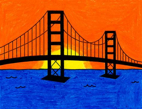 How To Draw Golden Gate Bridge Easy ~ Easy How To Draw The Golden Gate ...