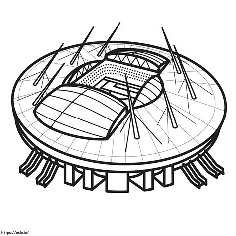 Free Printable Stadium coloring page