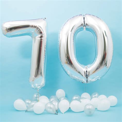 happy 70th birthday balloons by bubblegum balloons | notonthehighstreet.com