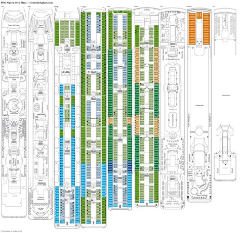 MSC Opera Deck Plans, Diagrams, Pictures, Video