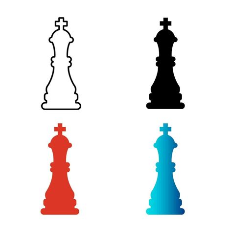 Abstract Chess King Silhouette Illustration 25840233 Vector Art at Vecteezy