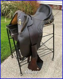 17 Kincade Australian Trail Riding Horse Saddle Hooded Stirrups Breast ...