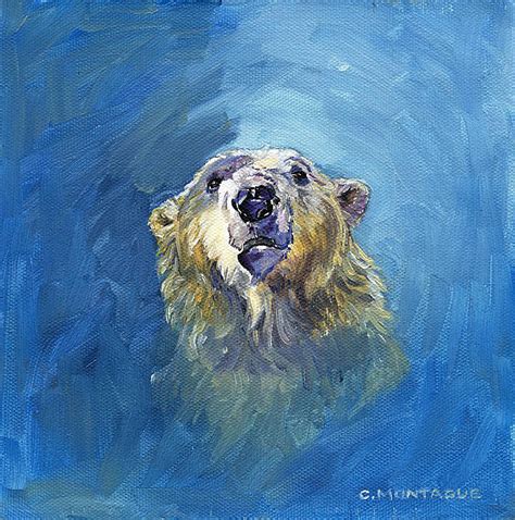 Polar Bear Portrait 1 Painting by Christine Montague - Fine Art America