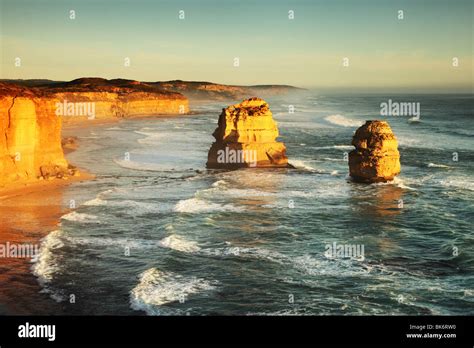 Twelve Apostles at Sunset Stock Photo - Alamy