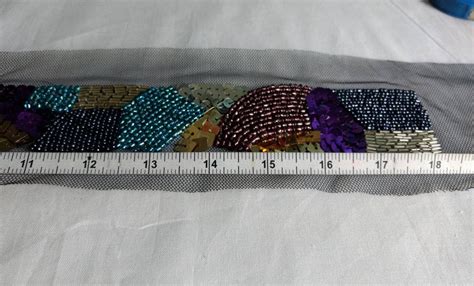 Multi Beaded Trim Multi Color Sewing Trim 18 Long - Etsy