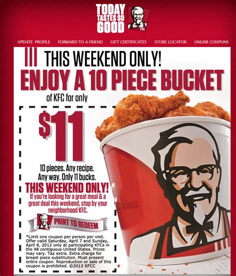 Barbara's Beat: Get a KFC 10-piece bucket for $11