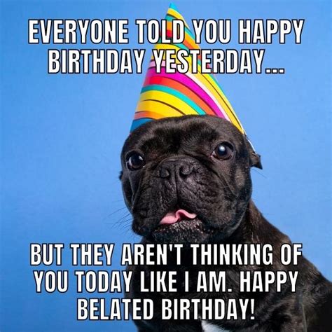 50+ Funny Happy Belated Birthday Memes for Everyone