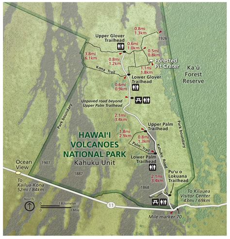 Map Hawaii Volcanoes National Park - Share Map