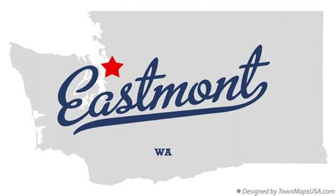 Map of Eastmont, WA, Washington