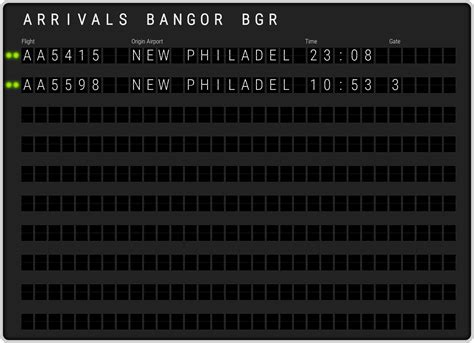 Bangor Airport Arrivals [BGR] Flight Schedules & BGR arrival