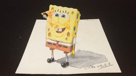 no.15 Speed Drawing 3D SpongeBob [HD1080P] - YouTube