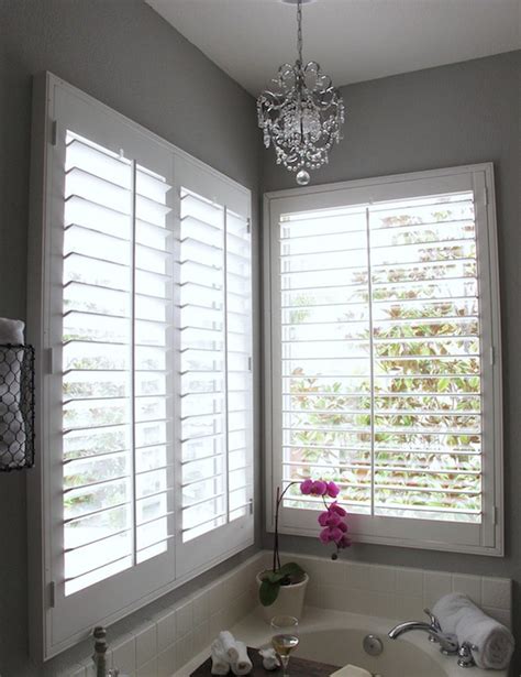 White Plantation Shutters Design Ideas