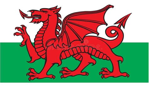 Welsh Flag stock vector. Illustration of northern, background - 22813221