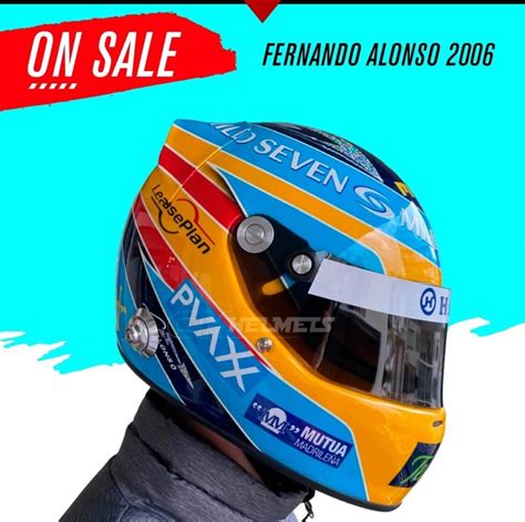 ON SALE: FERNANDO ALONSO’S 2006 HELMET | CM Helmets