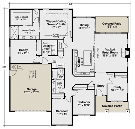 Ranch house plans, Basement house plans, Pool house plans