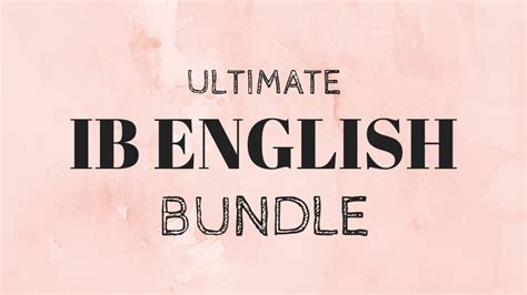 IB English Paper 1 + Paper 2 Bundle | LitLearn