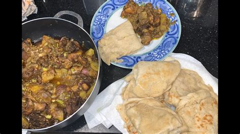 COOKING WITH MY SON (ROTI AND CHICKEN CURRY GUYANESE STYLE) - YouTube