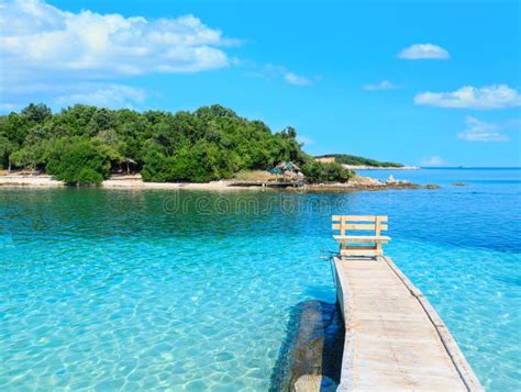 Ksamil beach, Albania. stock photo. Image of country - 93856890