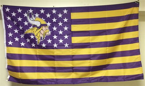 Minnesota Vikings Flag Banner 3 x 5 US USA Stars and Stripes