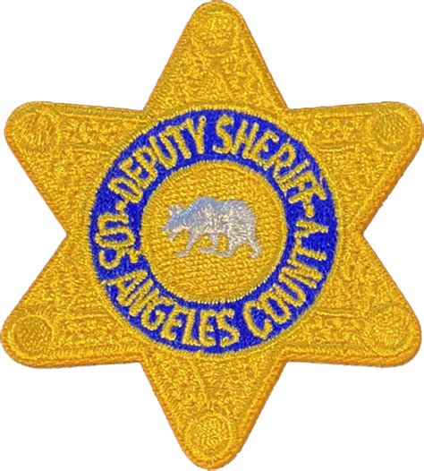 LOS ANGELES COUNTY SHERIFF'S DEPARTMENT STAR PATCH: Deputy Sheriff ...