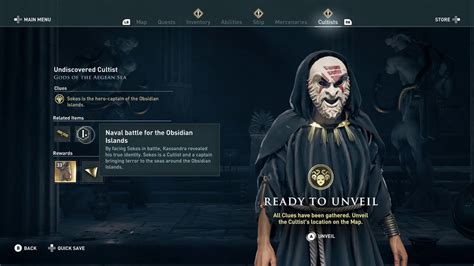 sokos cultist clue location is found during obsidian melos island conquest battle aco - YouTube
