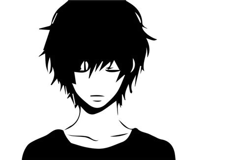 Download Sad Anime Boy Minimalist Wallpaper | Wallpapers.com