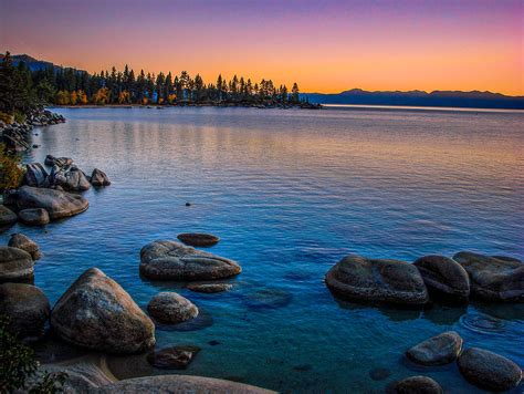 Lake Tahoe State Park Fall Sunset by Scott McGuire