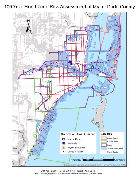 Miami Flood Vulnerability GIS Map | E-Portfolio of Stella L. Zhou